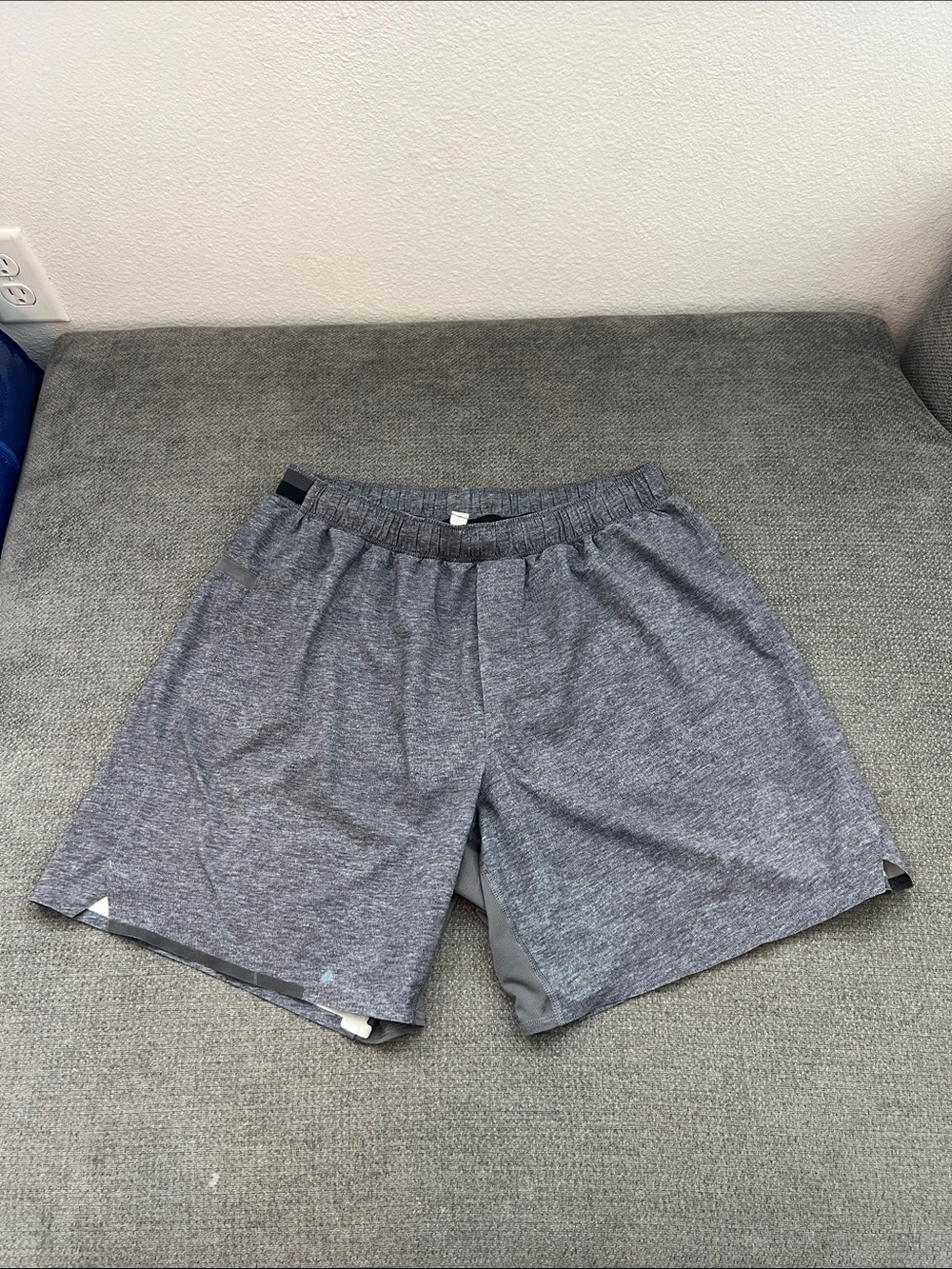 lululemon athletica Men's Heather Gray Athletic Shorts